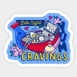 Late Night Cravings Sticker